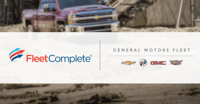Fleet Complete General Motors Partnership