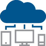 cloud based technology icon